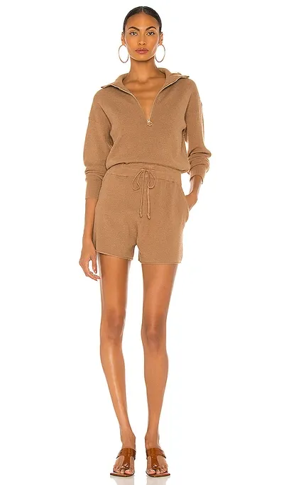 L'academie Shannon Romper In Brown