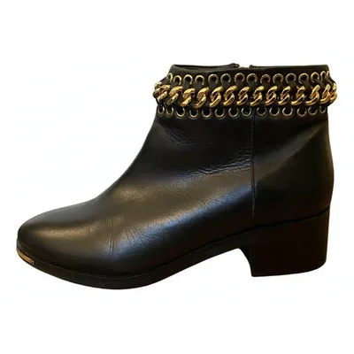 Pre-owned Kurt Geiger Leather Boots In Black