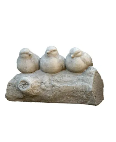 Campania International Three's A Crowd Garden Statue In Brown