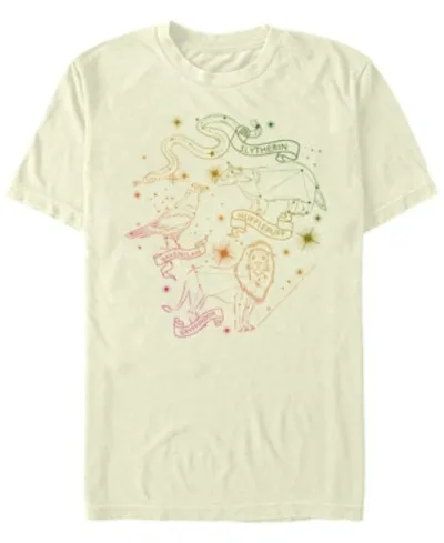 Fifth Sun Men's House Constellations Short Sleeve Crew T-shirt In Natural