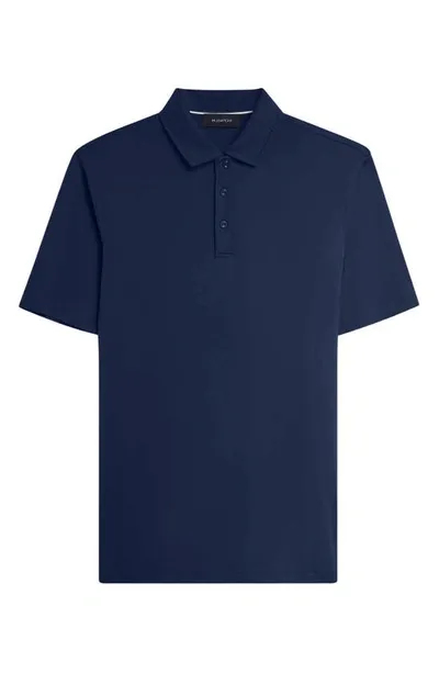 Bugatchi Mercerized Cotton Polo In Midnight