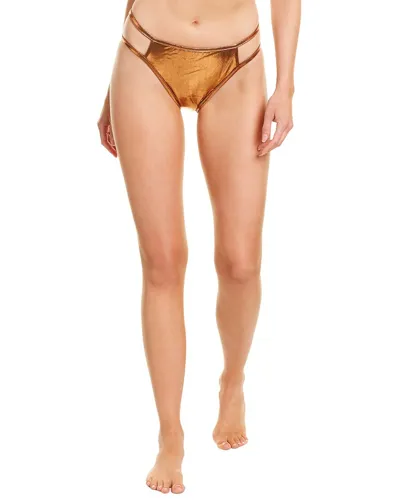 Sportsillustrated Swim Sports Illustrated Swim Cutout Bikini Bottom In Brown