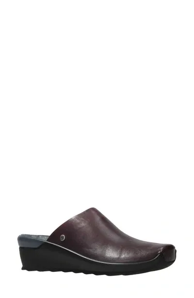 Wolky Go Wedge Clog In Bordo