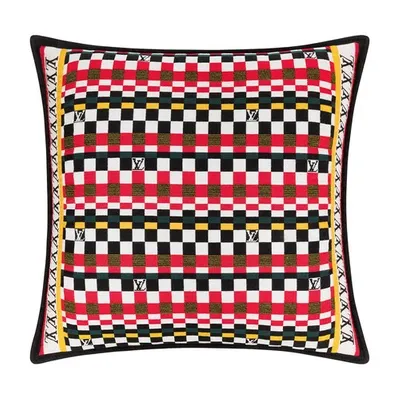 Louis Vuitton Damier Checks Cushion In Rouge