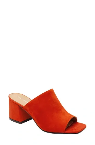 Lisa Vicky Ideal Open Toe Mule In Burnt Ochre