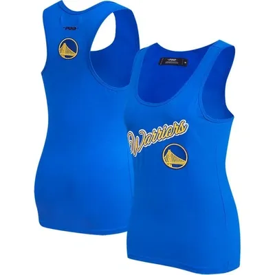 Pro Standard Royal Golden State Warriors Script Tank Top