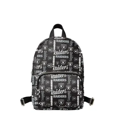 Foco Kids' Youth  Black Las Vegas Raiders Repeat Brooklyn Mini Backpack