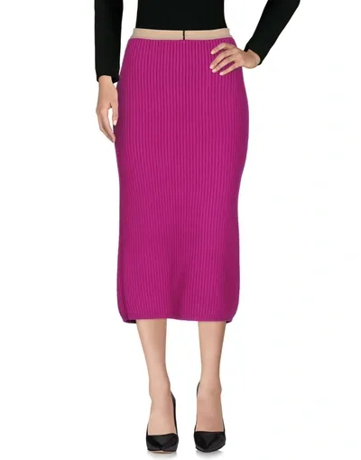 Calvin Klein 205w39nyc Midi Skirts In Purple