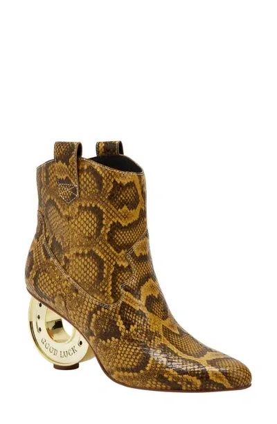 Katy Perry The Horshoee Bootie In Mustard Multi