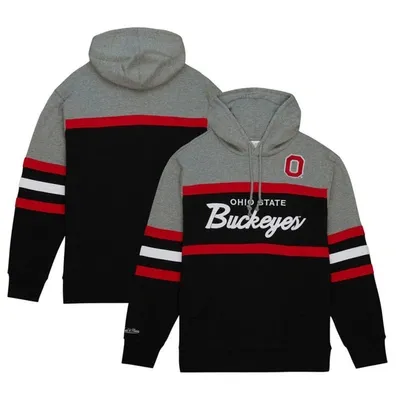 Mitchell & Ness Men's  Black Ohio State Buckeyes Head Coach Pullover Hoodie