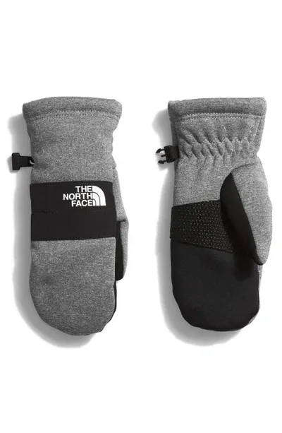 The North Face Kids' Sierra E-tip Mittens In Tnf Medium Grey Heather