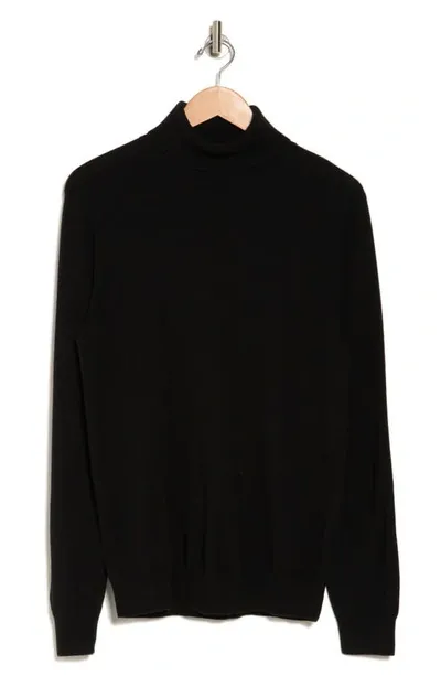 Stewart Of Scotland Turtleneck Cashmere Sweater In Black