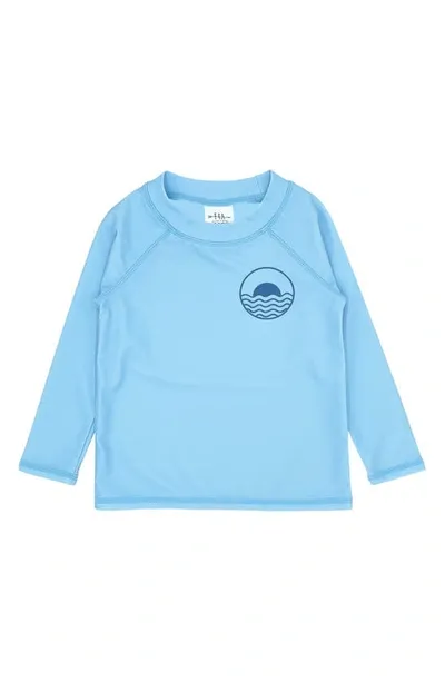 Feather 4 Arrow Babies' Icon Long Sleeve Rashguard In Crystal Blue