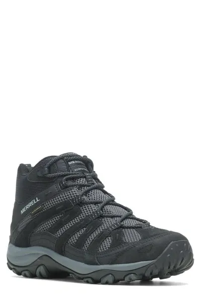 Merrell Alverstone 2 Mid Waterproof Hiking Boot In Black/granite