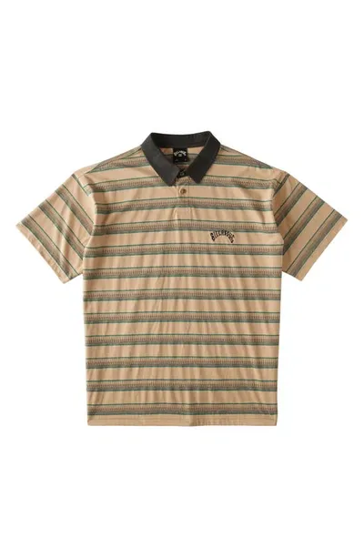 Billabong Shibuya Stripe Polo In Chino