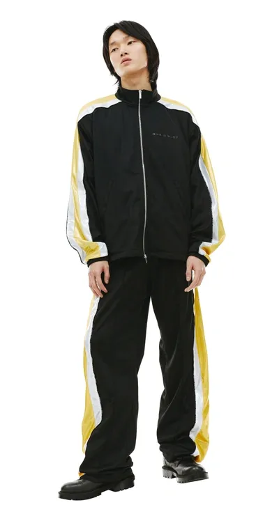 Vtmnts Striped Tracksuit Jacket In Black