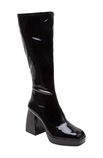 Lisa Vicky Nervy Platform Boot In Black Patent