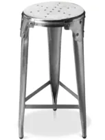 Butler Specialty Essex Backless Bar Stool In Silver-tone