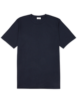 Saint Laurent Wool And Silk Jersey T-shirt In Blue