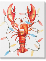 Stupell Nautical Lobster Christmas Lights By Ziwei Li Wall Art