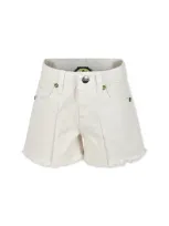 Barrow Kids' Beige Shorts For Girl With Smiley