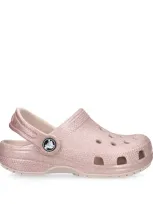 Crocs Kids' Classic Glitter Clogs In Pink