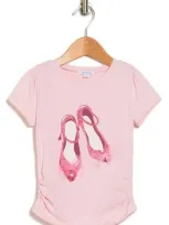 Flapdoodles Kids' Appliqué Graphic T-shirt In Pink