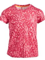 Id Ideology Kids' Big Girl Lush Animal-print T-shirt, Created For Macy's In Pink Dragon