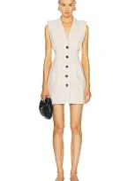 L'academie By Marianna Hendry Mini Dress In Beige