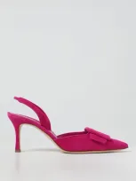 Manolo Blahnik Shoes  Woman Color Plum In Pflaume