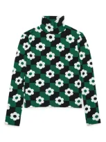 Max&amp;co. Kids' Printed Turtleneck By Max&co. With Richard Quinn In Green