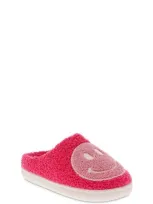 Mia Kids' Little Cozi Slipper In Fuschia/blush Happy Face