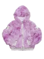 Mia New York Kids' Shag Jacket In Purple