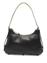 Moschino Logo-plaque Shoulder Bag In Black