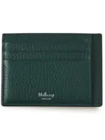 Mulberry Leather Card Holder In  Green