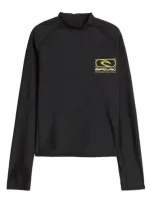 Rip Curl Kids' Future Evolution Uv Long Sleeve Performance Rashguard In Black