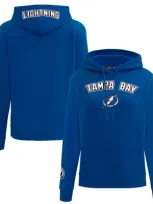 Pro Standard Blue Tampa Bay Lightning Classic Chenille Pullover Hoodie